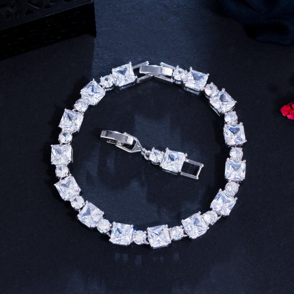 "multi-stone" tennis bracelet