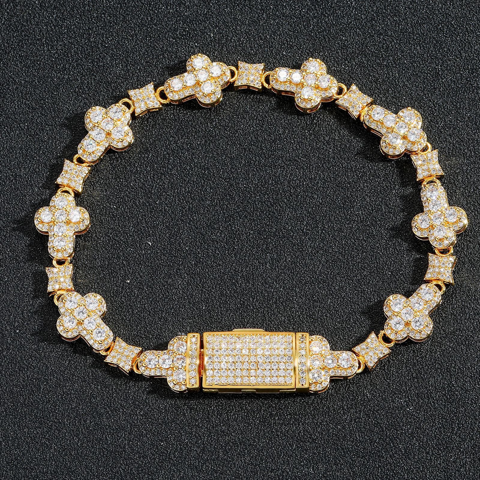 "cross crystal" bracelet